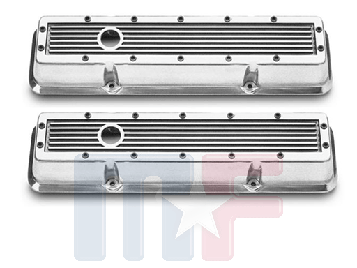 Edelbrock Elite Ventildeckel poliert SBC 59-86 flach, ohne Logo