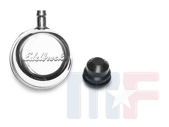 Edelbrock Signature Entlüfter mit Schlauchanschluß Chrom