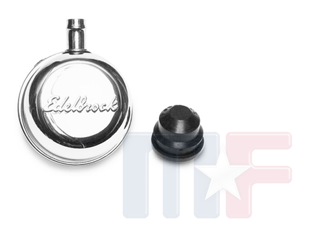 Edelbrock Signature Entlüfter mit Schlauchanschluß Chrom