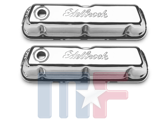 Edelbrock Signature Chromventildeckel Ford Small Block