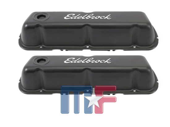 Edelbrock Signature Ventildeckel schwarz Ford Small Block
