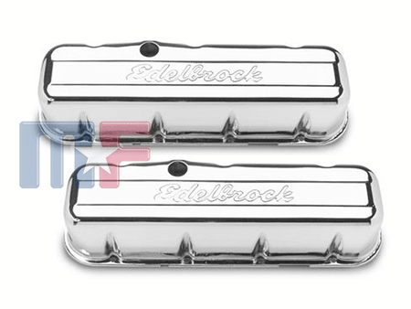 Edelbrock Signature Chromventildeckel BBC ab 65 hoch