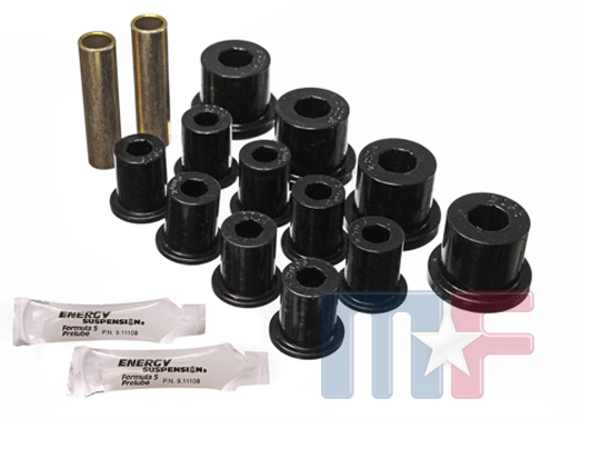 Poly-Blattfederbuchsensatz vorn Jeep CJ 76-86 schwarz