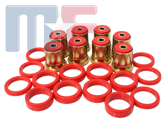 Poly-Lenkerbuchsensatz hinten diverse GM PKW 65-70* rot