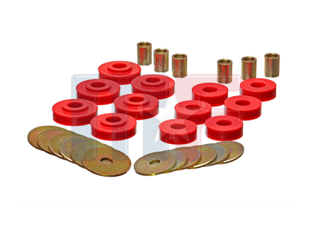 Poly-Bodymountkit Corvette C2 Hardtop 63-67 rot