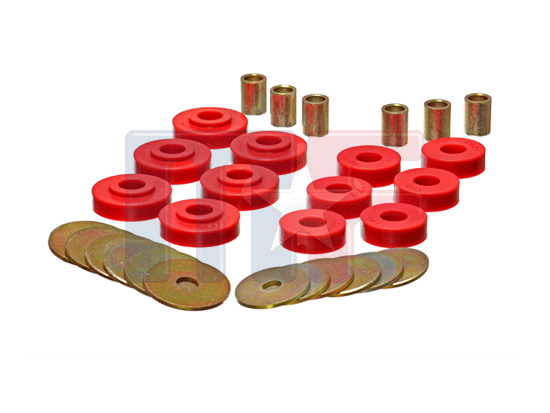 Poly-Bodymountkit Corvette C2 Hardtop 63-67 rot
