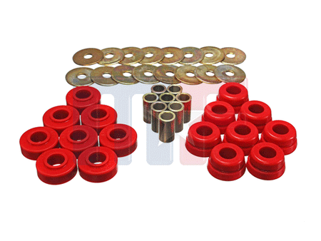 Poly-Bodymountkit Corvette C3 73-82 rot