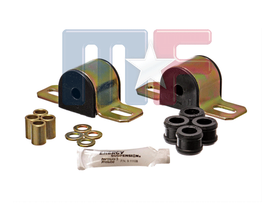 Poly-Stabibuchsenset hinten 7/16" Corvette 63-82 schwarz