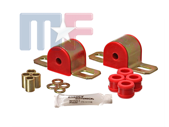 Poly-Stabibuchsenset hinten 7/16" Corvette 63-82 rot