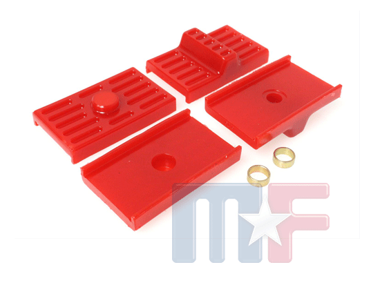 Poly-Blattfederisolatorensatz Camaro/Firebird 70-81 rot