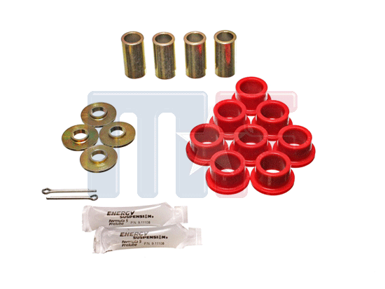 Poly-Querstrebenbuchsensatz hinten Corvette 63-74 rot 1-½" Ø
