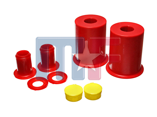 Poly-Querlenkerbuchsensatz vorn Mustang 05-13 rot
