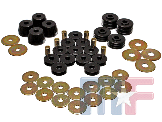 Poly-Bodymountkit Ramcharger 74-93 schwarz