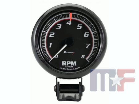 Equus Drehzahlmesser 8000RPM schwarz elektrisch 2-1/2"
