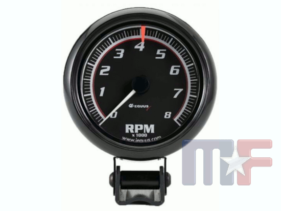 Equus Drehzahlmesser 8000RPM schwarz elektrisch 2-1/2"