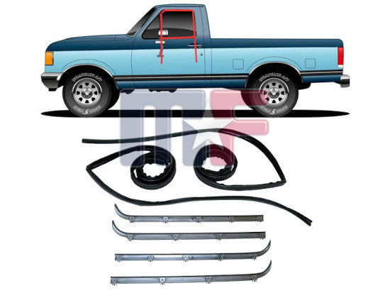 Fensterführungsdichtungen F150/250/350 Pickup & Bronco 87-98