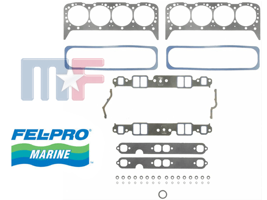 Zylinderkopfdichtungssatz Marine Chevy 350cui 5,7L Center Bolt