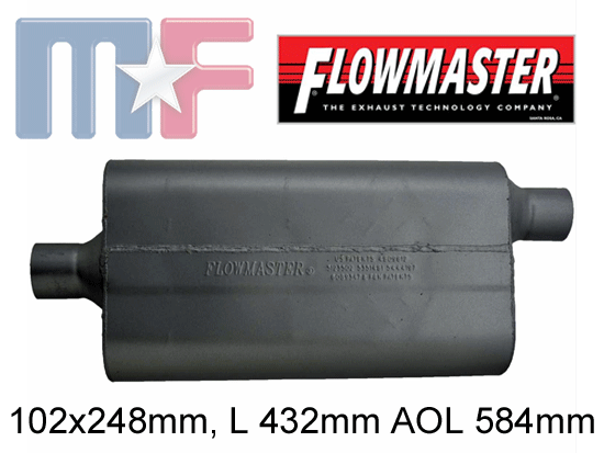 942452 Flowmaster 50 Delta Flow 2,25" (57,1mm) Mitte-Seite