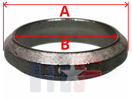 Flammring Doppelkonus A=2.5" B=2"
