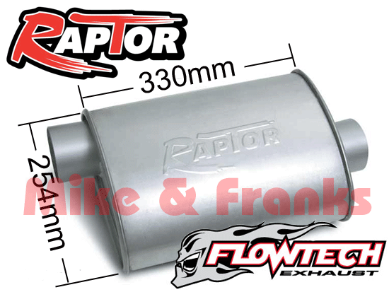 50050 Flowtech Raptor Turbo Schalldämpfer 2" (50,8mm)