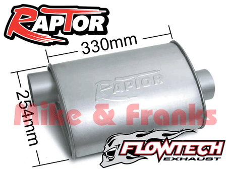 50050 Flowtech Raptor Turbo Schalldämpfer 2" (50,8mm)