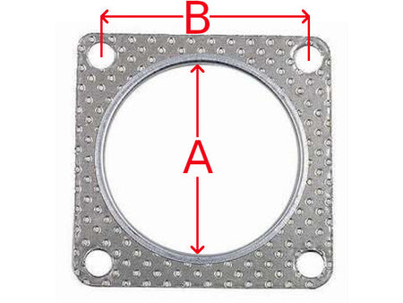 Auspuffdichtung 4-Loch A=2.75" B=2.813"