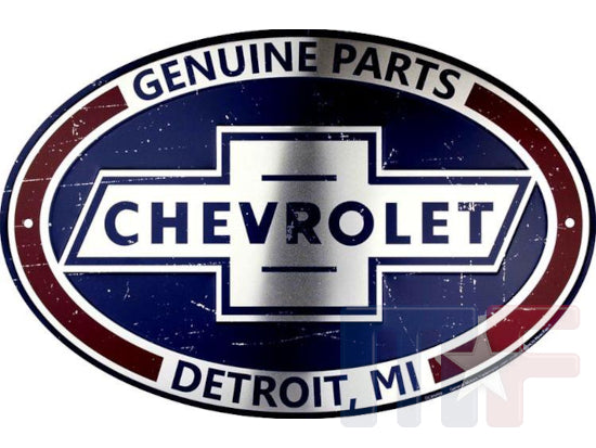 Blechschild Chevrolet Parts Detroit