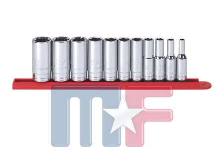 80555 GearWrench 3/8" 6-Point SAE Stecknußsatz tief 11-teilig