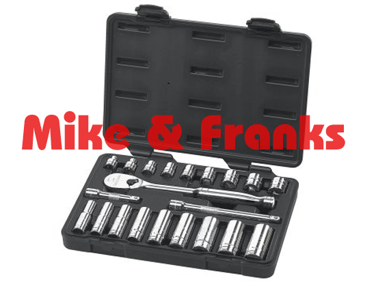 80557 GearWrench Profi 3/8" Knarrenkasten zöllig 21-teilig