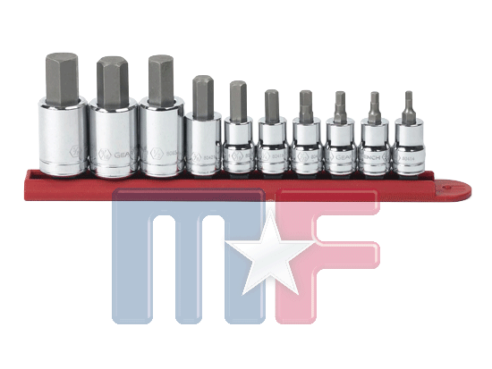 80579 GearWrench SAE Innensechskantsteckschlüsselsatz 10-teilig