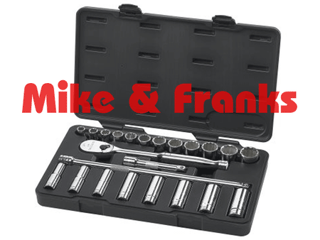 80707 GearWrench Profi 1/2" Knarrenkasten zöllig 23-teilig