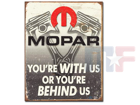 Blechschild Mopar Pistons 12.5" x 16" (ca. 32cm x 41cm)