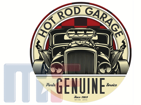 Blechschild Hot Rod Garage 14" (ca. 35,5cm)