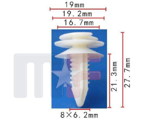 GM Türverkleidung Klipsatz (10Stück) GM 12337920