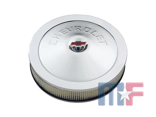 GM Specialty 14x3" Luftfilter Chrom Bowtie Nut