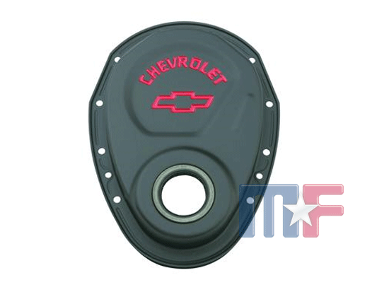 GM Specialty Steuerdeckel schwarz Chevy Small Block 55-95