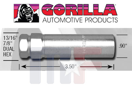 Gorilla Schlüsselnuss für schmale Radmutter Duplex 0.90"