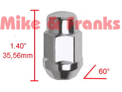 Chromradmutter 60° Konus M14x2.0