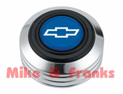 5600 Hupenknopf Alu "Chevrolet" blau