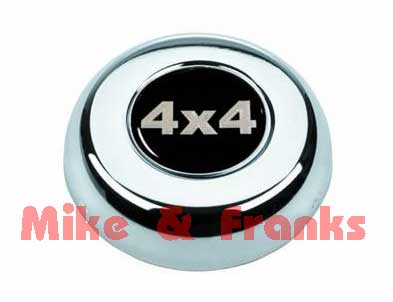 5628 Hupenknopf verchromt "4x4"