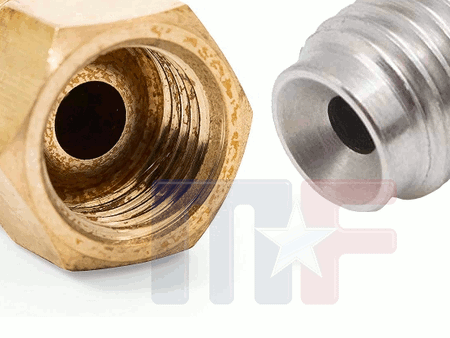 Adapter 1/4" Rohr (7/16"-24) auf 12-1.5MM Gewinde