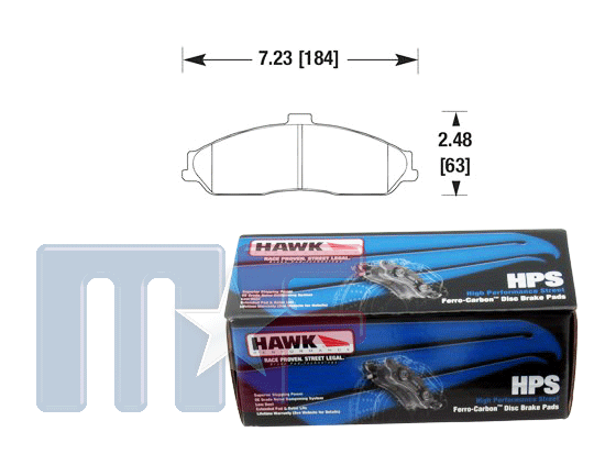Hawk HPS Ferro-Carbon Bremsklötze C5/C6, XLR/XLR-V vorn