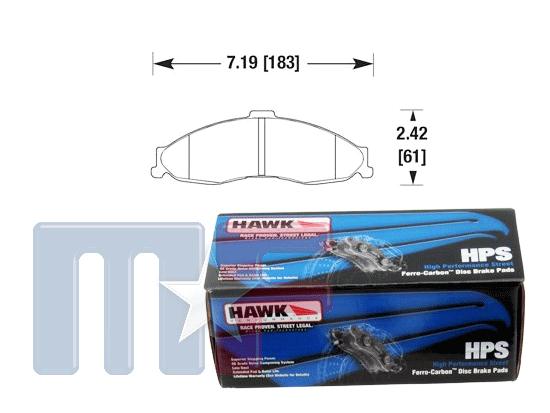 Hawk HPS Ferro-Carbon Bremsklötze Camaro/Firebird 98-02 vorn