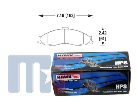 Hawk HPS Ferro-Carbon Bremsklötze Camaro/Firebird 98-02 vorn
