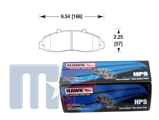 Hawk HPS Ferro-Carbon Bremsklötze F150 5-Loch Felgen 97-04 vorn
