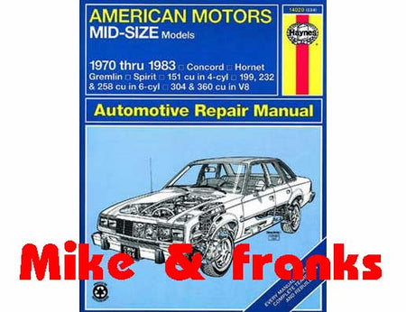 Reparaturanleitung 14020 AMC Concord Hornet Gremlin Spirit