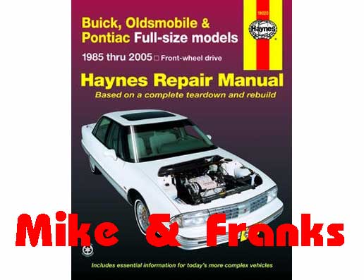 Reparaturanleitung 19020 Buick FWD 1985-05 Electra, Park Avenue 