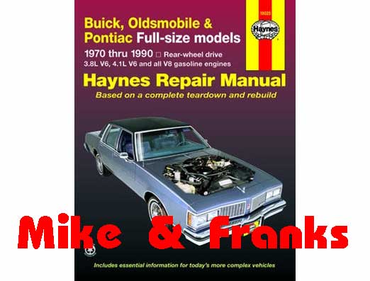 Reparaturanleitung 19025 RWD Bonneville Catalina Parisienne 70-8