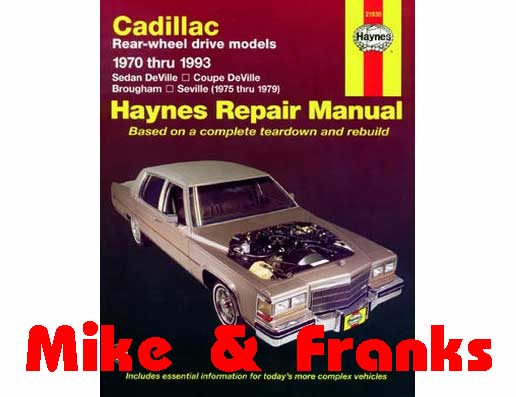 Reparaturanleitung 21030 Cadillac Heckantrieb Bj.70-93 De/SeVill