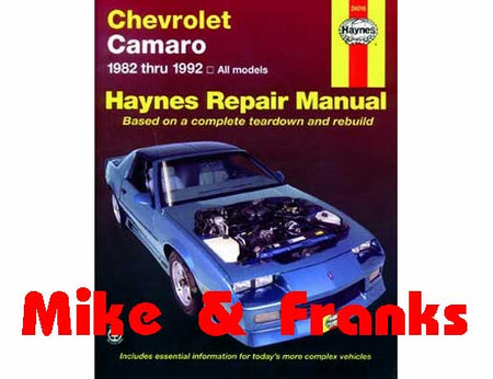 Reparaturanleitung 24016 Chevrolet Camaro 1982-92